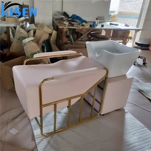 KISEN Silla de Masaje y Lavado de Cabello para Salón de Belleza, Color Rosa, con Lavabo y Spa para Cabeza, en Oferta - Product Image 3