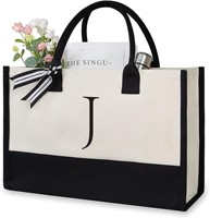 Sac fourre-tout en toile personnalisé avec lettres, en stock, sac à main en toile enduite pour femme, sac à bandoulière – Vente en gros directe usine