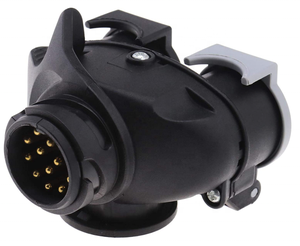 <span class=keywords><strong>Adaptateur</strong></span> double pour remorque 2x7 broches 12N 12S Twin Adapter Converter Euro trailer Socket Car Trailer Towing Hitch 12V Waterpro - Product Image 4