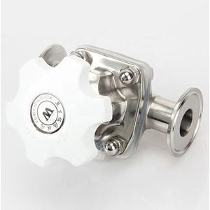 316 स्टेनलेस स्टील मैनुअल सैनिटरी चक-प्रकार डायाफ्राम वाल्व, पूर्ण पोर्ट, 19-51 मिमी ओ. डी., उच्च गुणवत्ता, खाद्य ग्रेड - Product Image 6