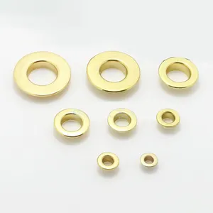 Wholesale brass flat metal large eyelets for handbag