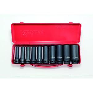 KOKEN - 14207M 1/2'' <b>Impact</b> long <b>socket</b> set (10 pcs.) - EAN 4991644506170 <b>IMPACT</b> <b>SOCKETS</b> AND ACCESSORIES - Product Image 1