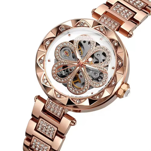 Best-Selling Gift Women's Fully Automatic <b>Mechanical</b> <b>Watch</b> Sapphire Crystal Alloy Case Folding Clasp-Stylish Stainless Steel - Product Image 5