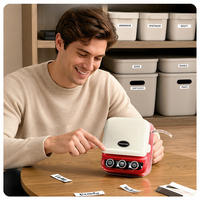 Imprimante d'étiquettes Phomemo P15 Machine à étiquettes portable pour la maison Imprimante de stockage de manuels portable Mini machine d'étiquettes intelligente pour les étudiants