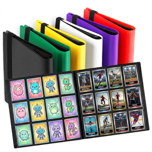 Carpeta para Tarjetas Coleccionables <span class=keywords><strong>de</strong></span> 12 Bolsillos Lista para Enviar, Álbum <span class=keywords><strong>de</strong></span> 480 Bolsillos con Carga Lateral <span class=keywords><strong>de</strong></span> Material PP para Tarjetas Deportivas Pokémon, MOQ Bajo - Product Image 1