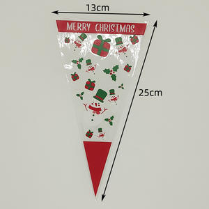ถุงใส่โปรตีน/น้ำตาลทรงสามเหลี่ยม OPP สำหรับคริสต์มาส ความจุสูง ขายตรงจากโรงงาน บรรจุ 100 ถุงต่อแพ็ค มีสินค้าพร้อมส่ง - Product Image 5