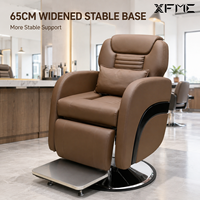 Fauteuil de Barbier Électrique Moderne XFMC Confortable, Inclinable Hydraulique, Portable, pour Salon de Coiffure et Esthétique