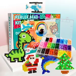 2024 Fuse Beads Craft Kit Kids EVA Material Diy Educational Toys 5mm Colorful Perler Fuse Beads Toys Hama Beads Kit