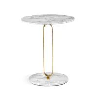 Nordic Modern Creative Design Light Luxury Living Room Round Marble Coffee Side Table