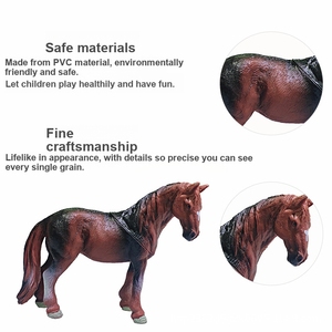 Modèles d'animaux <span class=keywords><strong>de</strong></span> simulation Yongli, animaux sauvages en plastique solide : élan, girafe, éléphant, rhinocéros, ours brun, tigre, jouets - Product Image 2