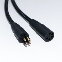 Conector Impermeable Microminiatura YingDiGe, Conector de Cable Hembra de 2 Pines, Contacto de Latón, Carcasa Chapada en Oro, Modelo IP68