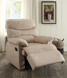 Beige Woven Fabric Modern Leisure Motion <b>Recliner</b> Chair-Durable & Soft - Product Image 1