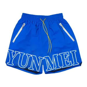 2022 Summer Reflective Sublimation All Over Print Board Net Shorts Custom Boxing Men Nylon Mesh Beach Shorts