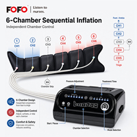 Sistem Pemulihan Kompresi Pneumatik 30-250mmHg 6 Mode Timer 10-60menit Pompa Pemulihan Otot Olahraga Bahan TPU Daya Listrik Plug-In