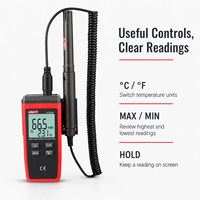 UNI-T Ut333s Mini thermomètre et hygromètre extérieur avec indicateur de surcharge, conversion d'unités, rétroéclairage LCD, garantie 1 an