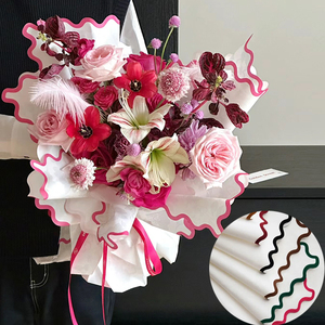 Hoa tươi nguyên liệu bao bì nguyên liệu hoa ngày lễ tình nhân hoa tươi mới gói giấy biên giới - Product Image 2