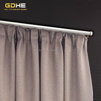 Rail de rideau double en alliage d'aluminium robuste, montage au plafond, double rail, rail de rideau double, accessoire de fenêtre pour usage domestique