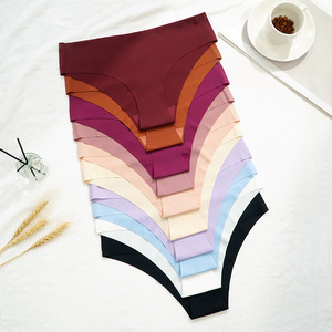 Braguitas Deportivas Sexys para Mujer, Estilo Europeo Americano, Sin Costuras, Sensación de Segunda Piel, de Seda Helada, de Una Pieza, Semi-Cubiertas - Product Image 2