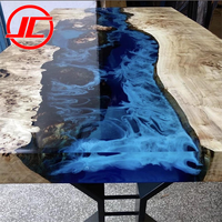 Table de rivière en bois massif au Design moderne en époxy