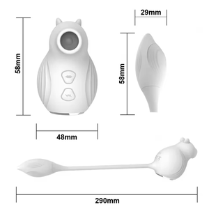 Лидер продаж, 2 в 1 водонепроницаемый силиконовый USB-вибратор для зарядки яиц, вибратор для клитора, Женский Вибратор для стимуляции клитора - Product Image 2