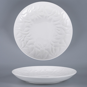 Set di stoviglie di lusso in porcellana bianca con osso in ceramica piatti piatti per la cena ciotole set zuppa bone china viola set cena - Product Image 5