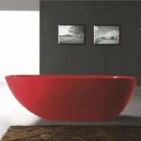 Baignoire dorée de luxe Vanstar baignoires autoportantes en résine à surface solide