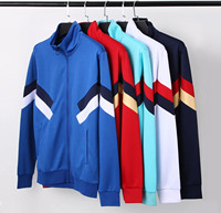 Nouvelle conception, vente en gros, veste de football avec pantalon, logo personnalisé, ensemble de veste d'entraînement de football, veste de sport chaude à fermeture éclair longue, vêtements de sport de football