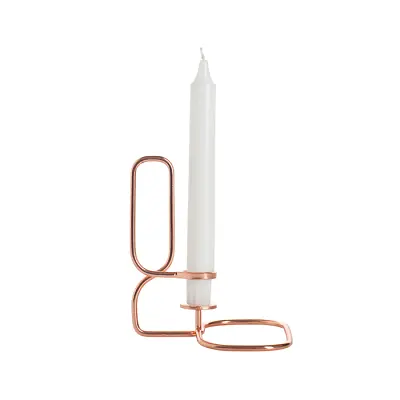 Rose Gold Plated Candle Holder Customize Gold Metal Candle Flower Holder Stand for Wedding, Silver Tall Flower Candle