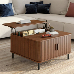 Modern minimalist wooden floor <b>table</b>, cross-border home living room storage <b>table</b>, height adjustable, customizable. - Product Image 3
