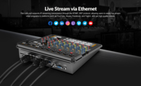 AVMATRIX SHARK H4M: Mezclador de Video HDMI de 4 Canales Todo en Uno y Mezclador de Audio Profesional con Transmisión SRT RTMP y Grabación para Transmisiones en Vivo