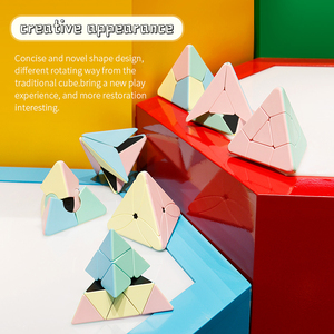 Nuevo Cubo Mágico Piramidal Macaron de Moyu, Forma Especial Triangular, Desarrollo Intelectual, Juguetes Educativos, Cubo de Juego - Product Image 5