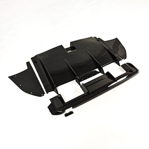Pour <span class=keywords><strong>BMW</strong></span> G80 G81 M3 G82 G83 M4 Competition CS 2020-2026, diffuseur de pare-chocs arrière inférieur en carbone style RSC, séparateurs latéraux, couvercle - Product Image 3