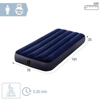 2025 INTEX 68950 Classic Flaumige aufblasbare Camping-Luftbett-Luftbett matratze mit Pumpe