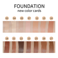Fond de teint liquide de haute qualité en gros, 14 couleurs, couvrance totale, longue durée, marque privée, mat, imperméable, maquillage liquide
