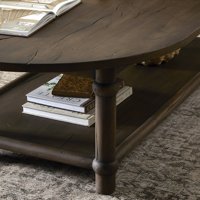 Table basse élégante en bois, table à thé minimaliste moderne en bois massif pour maison contemporaine