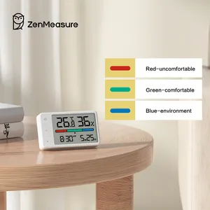 جهاز قياس الترمو-مقياس الرطوبة الإلكتروني ZenMeasure ODM القابل للتخصيص معدات اختبار وتصنيع بيانات مراقبة درجة الحرارة والرطوبة داخل المنزل