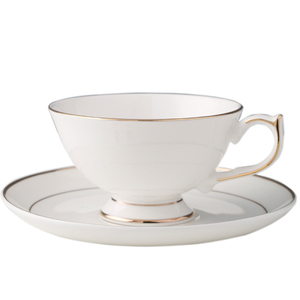 Mug et soucoupe en céramique moderne, uni, émaillé <span class=keywords><strong>rouge</strong></span>, pour café et thé - Product Image 2
