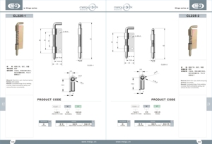 Thiết kế hiện đại Kẽm hợp kim mùa xuân-nạp pivot vòi hoa sen cửa bản lề công nghiệp cửa tủ cửa sổ Chrome mạ có thể điều chỉnh 180 - Product Image 2