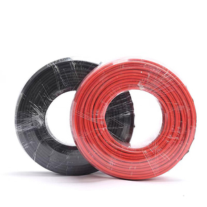 Câble photovoltaïque en cuivre étamé isolé industriel pour panneaux solaires, tension nominale 1,5 KV, tailles 2,5-16 mm, gaine en polyoléfine - Product Image 1