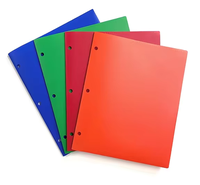 Lot de 10 classeurs à anneaux en PP imperméables, dossiers professionnels à double pochette, trois trous, orange, fournitures scolaires et de bureau
