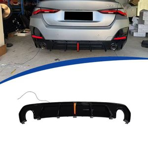 Bmw G26 Rear Bumper Lip Glossy Black Abs Matte Finish For 2020-2025 4 Series 4 Door Mp <b>Model</b> Replacement - Product Image 1