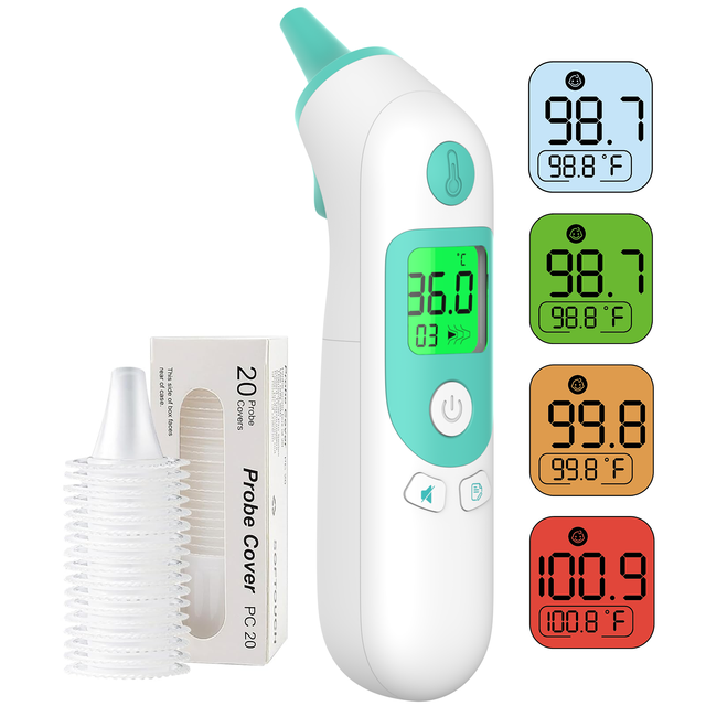High Quality Digital Ear Thermometer with LCD Display Electric Portable Clear Readings in Seconds for All Ages CE Approved