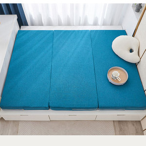 Tri gấp Tatami sàn Mat bọt Nệm cuộn lên 3 inch thoải mái Nhật Bản Tatami bông bộ nhớ bọt nệm - Product Image 5