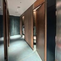 Cubículos de Baño HPL de Diseño Innovador DEBO Resistentes a los Arañazos, Diseño Gráfico para Escuelas y Centros Comerciales