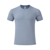 Kaos Olahraga Lengan Pendek Pria Wanita Cepat Kering Bahan Polyester Nylon untuk Gym Fitness Semua Musim Grosir OEM Logo GuangZhou