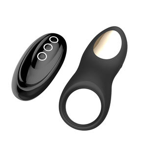 BESTMOON OEM регулируемые металлические вибрирующие точки G большого размера для мальчиков гей силиконовые Вибрирующие Кольца для пениса для маленького мужского пениса - Product Image 4