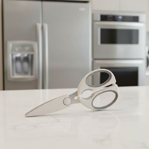 Ciseaux de cuisine multifonctionnels ultra-affûtés, écologiques, robustes, en acier inoxydable avec manche en plastique, personnalisés, neufs - Product Image 3