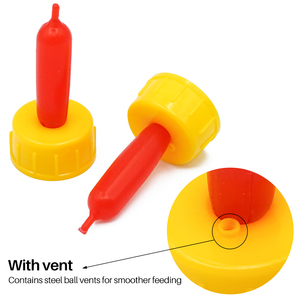 Bouteille d'alimentation pour animaux avec tétine en caoutchouc, sucette pour <span class=keywords><strong>agneau</strong></span>, veau, mouton, tétine en silicone pour biberon - Product Image 2