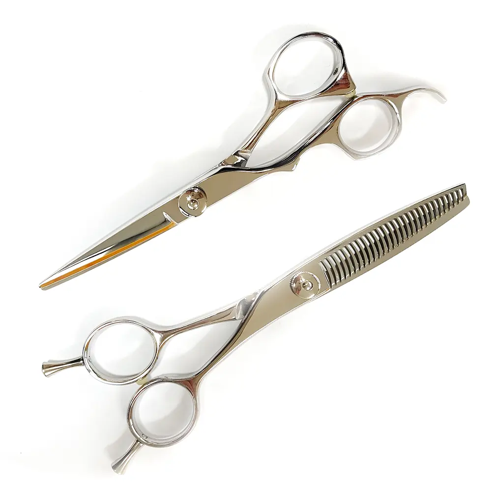 Professional Hair Barber Scissors Stainless Sharp Hair Cutting Scissor Set Shaving Razor And Hair Remover Tweezers Kit