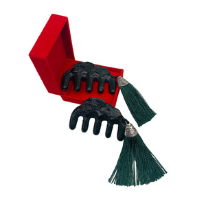 Jade tibétain naturel médecine roi pierre de <span class=keywords><strong>massage</strong></span> avec peigne magnétique - Product Image 1